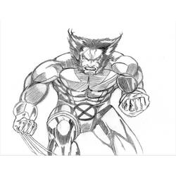 Dessin à colorier: Wolverine (Super-héros) #74961 - Coloriages à Imprimer Gratuits