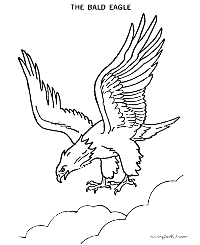 Dessin à colorier: Aigle (Animaux) #293 - Coloriages à Imprimer Gratuits