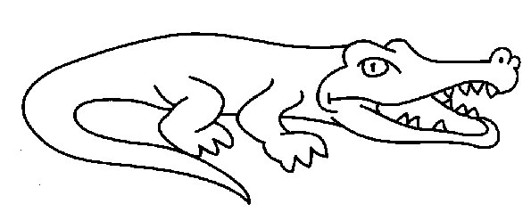 Dessin à colorier: Alligator (Animaux) #413 - Coloriages à Imprimer Gratuits