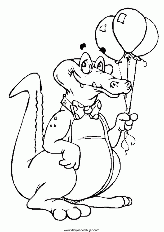 Dessin à colorier: Alligator (Animaux) #416 - Coloriages à Imprimer Gratuits