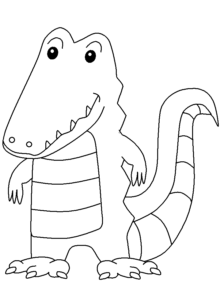 Dessin à colorier: Alligator (Animaux) #453 - Coloriages à Imprimer Gratuits