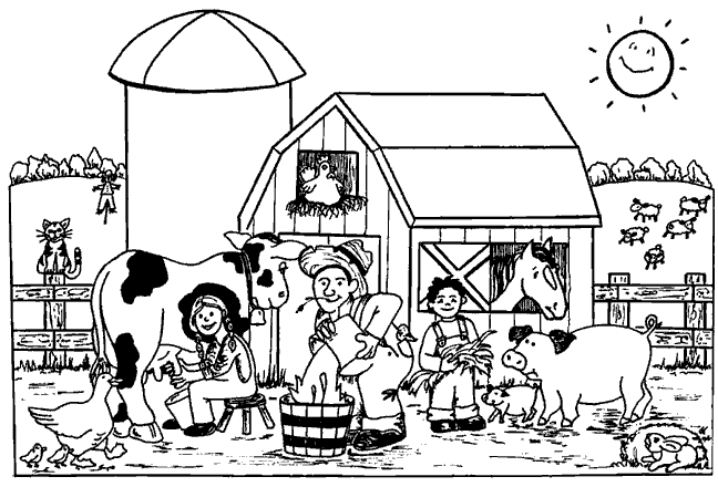 Dessin à colorier: Animaux de la ferme (Animaux) #21394 - Coloriages à Imprimer Gratuits