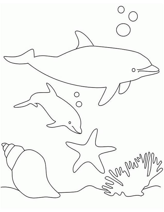 Dessin à colorier: Animaux marins (Animaux) #22018 - Coloriages à Imprimer Gratuits