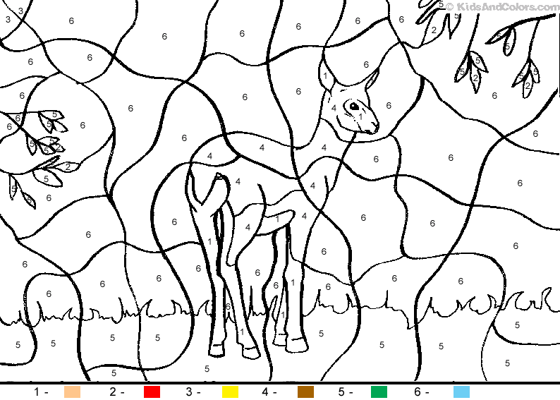 Dessin à colorier: Antilope (Animaux) #22625 - Coloriages à Imprimer Gratuits