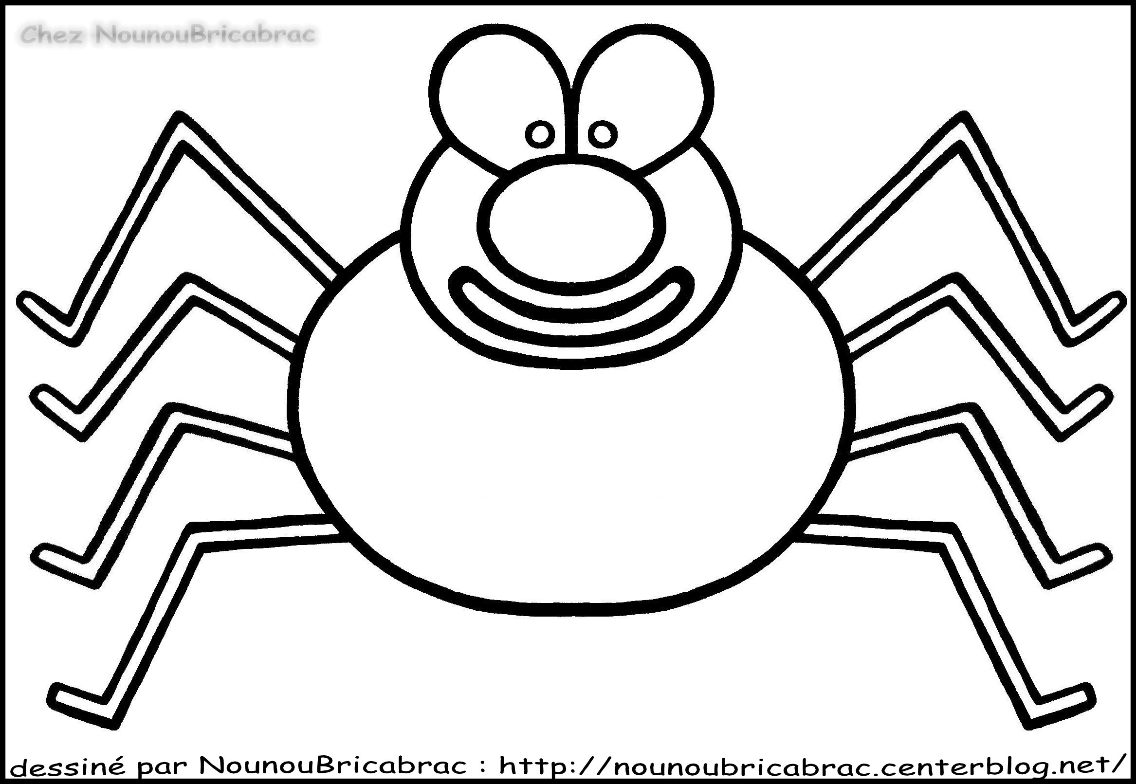 Dessin à colorier: Araignée (Animaux) #592 - Coloriages à Imprimer Gratuits