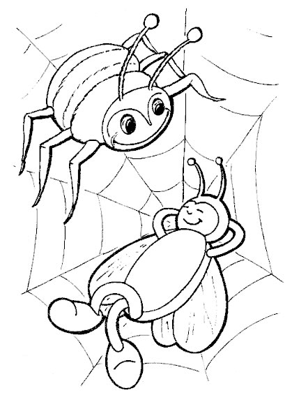 Dessin à colorier: Araignée (Animaux) #654 - Coloriages à Imprimer Gratuits