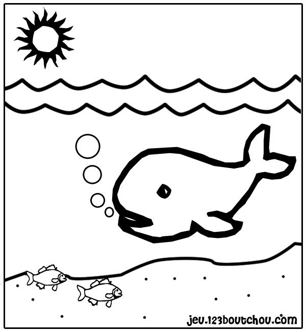Dessin à colorier: Baleine (Animaux) #867 - Coloriages à Imprimer Gratuits