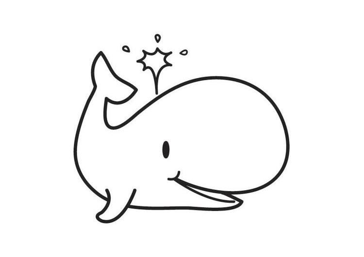 Dessin à colorier: Baleine (Animaux) #918 - Coloriages à Imprimer Gratuits
