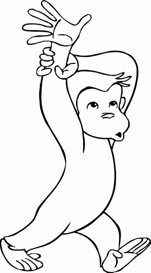 Dessin à colorier: Chimpanzé (Animaux) #2792 - Coloriages à Imprimer Gratuits
