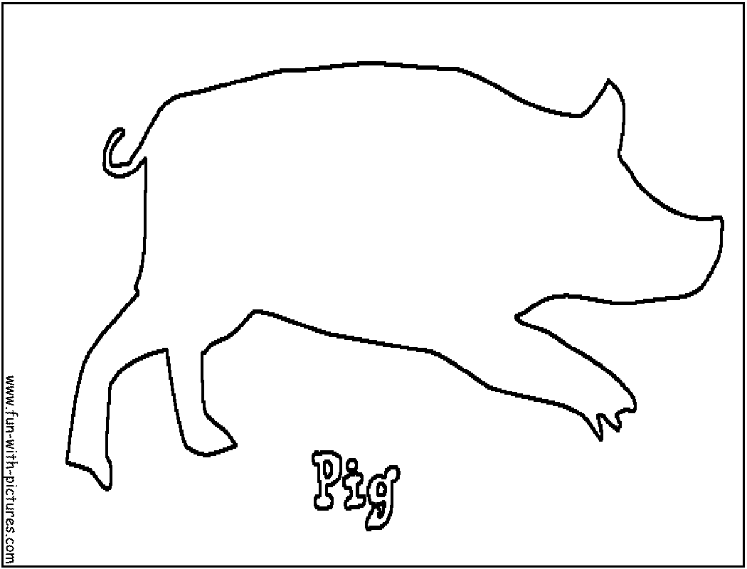 Dessin à colorier: Cochon (Animaux) #3666 - Coloriages à Imprimer Gratuits