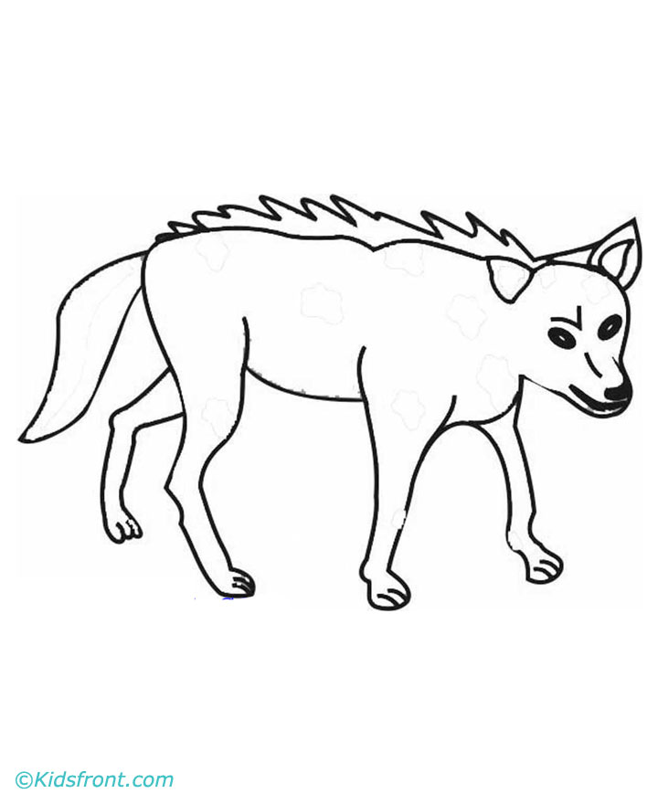 Dessin à colorier: Coyote (Animaux) #4513 - Coloriages à Imprimer Gratuits