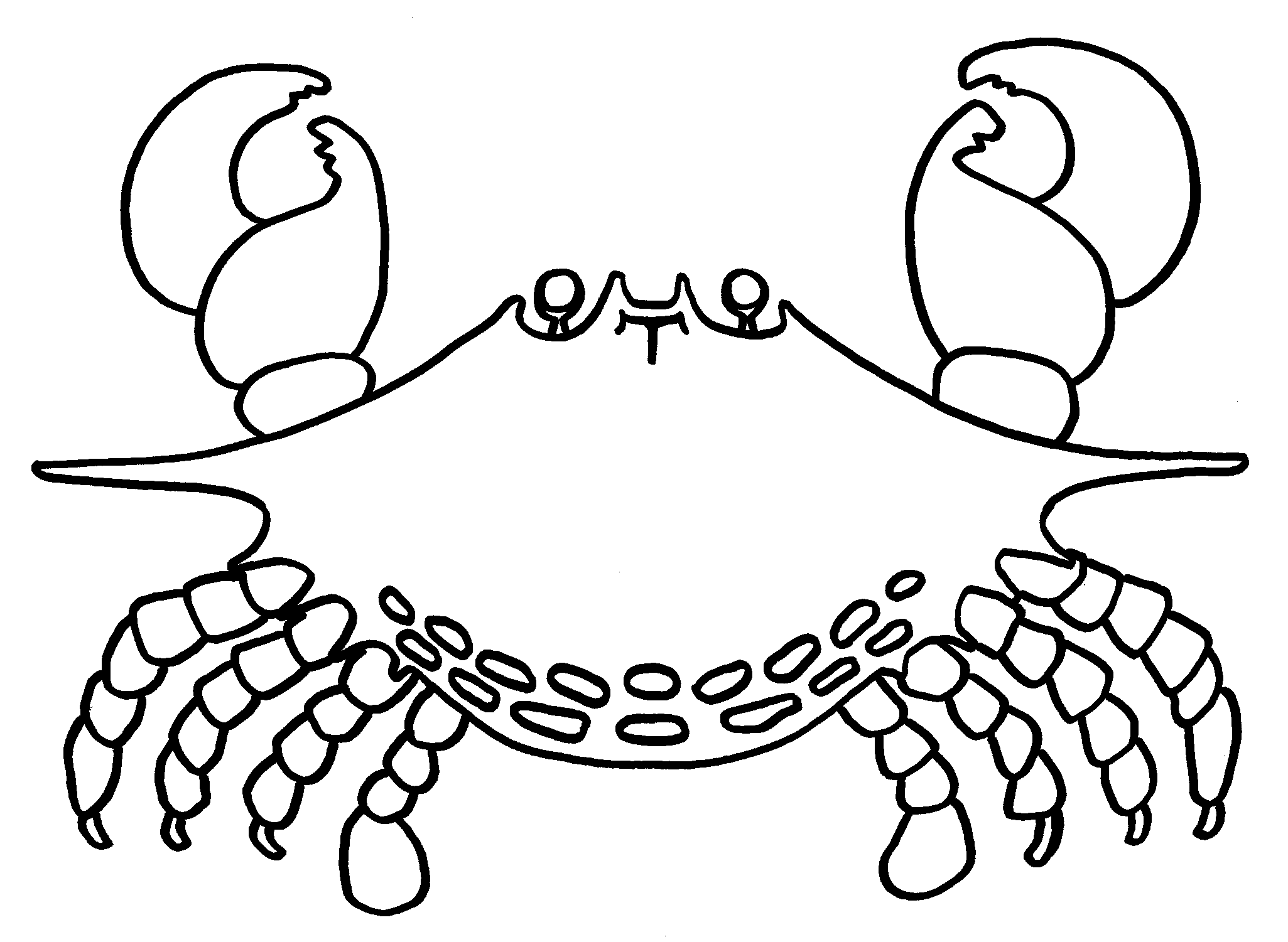 Dessin à colorier: Crabe (Animaux) #4588 - Coloriages à Imprimer Gratuits