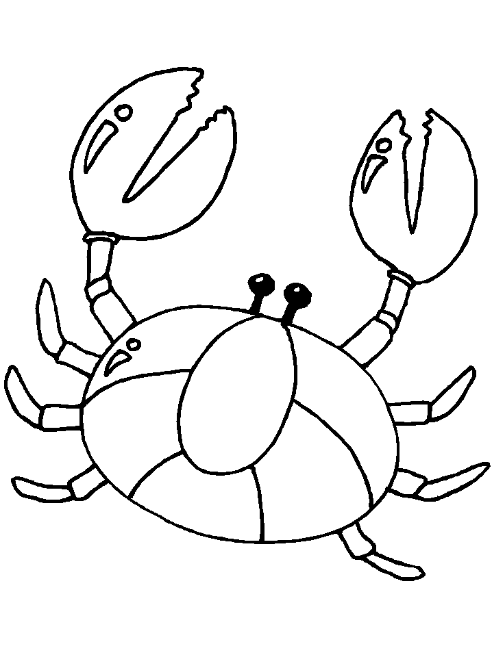 Dessin à colorier: Crabe (Animaux) #4591 - Coloriages à Imprimer Gratuits