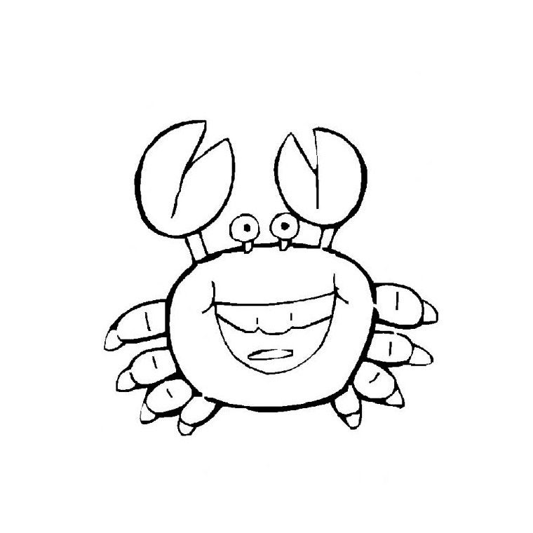 Dessin à colorier: Crabe (Animaux) #4604 - Coloriages à Imprimer Gratuits