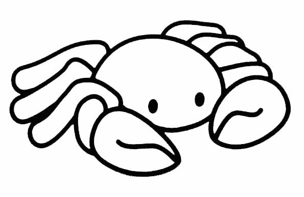 Dessin à colorier: Crabe (Animaux) #4607 - Coloriages à Imprimer Gratuits