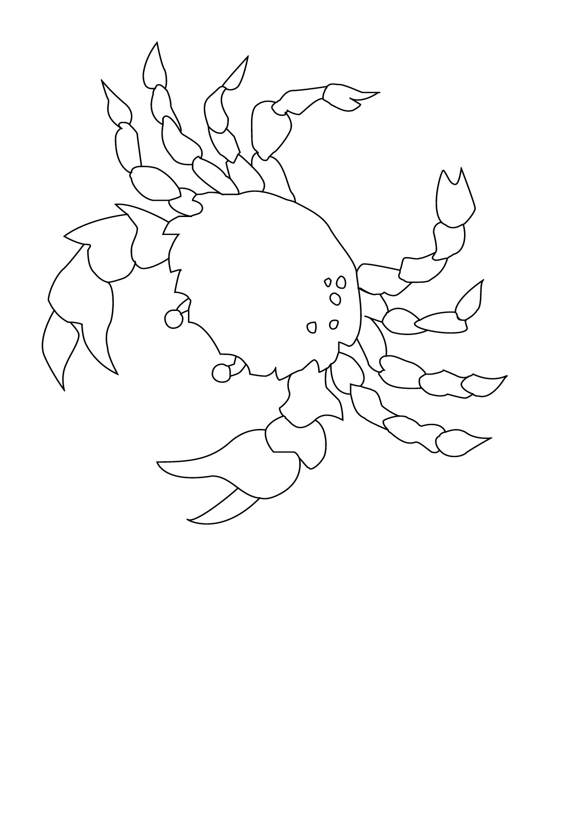 Dessin à colorier: Crabe (Animaux) #4694 - Coloriages à Imprimer Gratuits