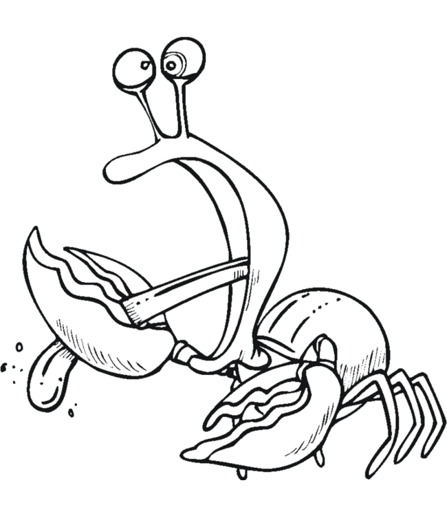 Dessin à colorier: Crabe (Animaux) #4695 - Coloriages à Imprimer Gratuits