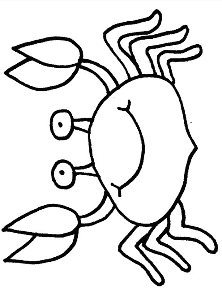 Dessin à colorier: Crabe (Animaux) #4731 - Coloriages à Imprimer Gratuits