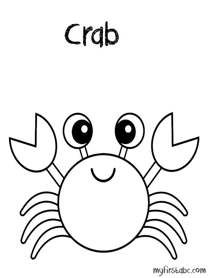 Dessin à colorier: Crabe (Animaux) #4750 - Coloriages à Imprimer Gratuits