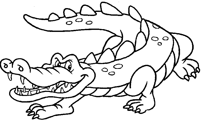 Dessin à colorier: Crocodile (Animaux) #4847 - Coloriages à Imprimer Gratuits