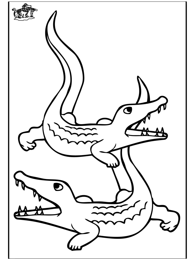 Dessin à colorier: Crocodile (Animaux) #4892 - Coloriages à Imprimer Gratuits