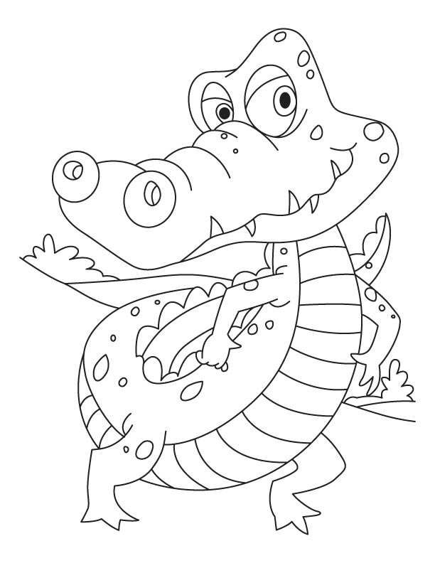 Dessin à colorier: Crocodile (Animaux) #4976 - Coloriages à Imprimer Gratuits