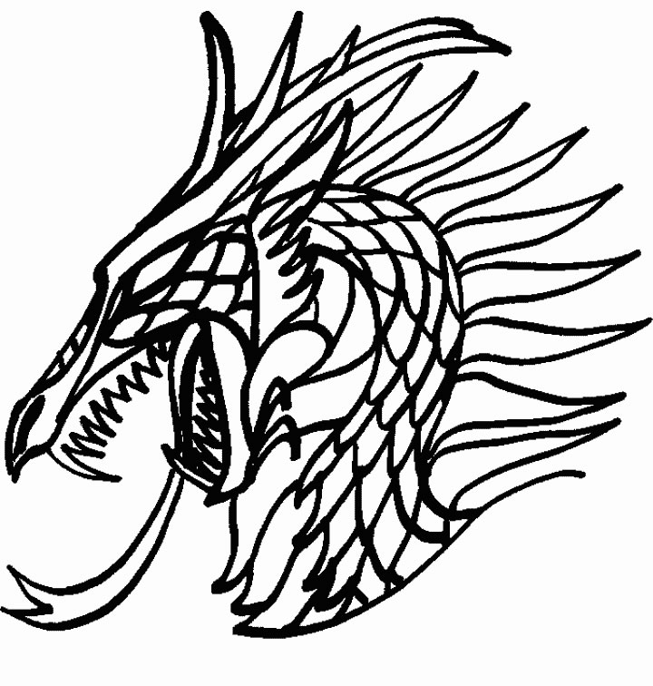 Dessin à colorier: Dragon (Animaux) #5696 - Coloriages à Imprimer Gratuits