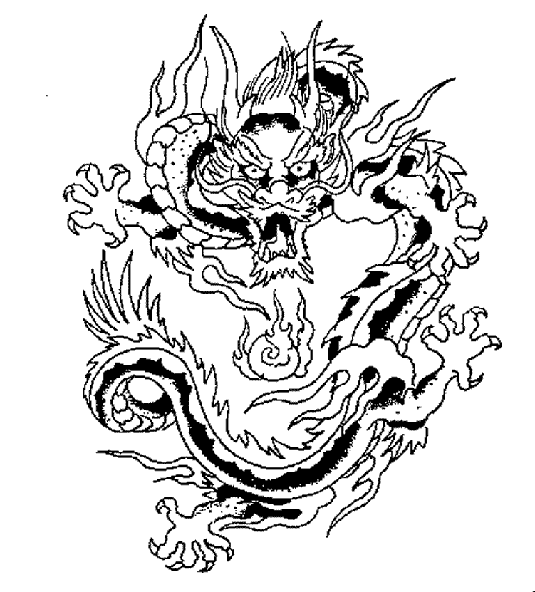 Dessin à colorier: Dragon (Animaux) #5730 - Coloriages à Imprimer Gratuits