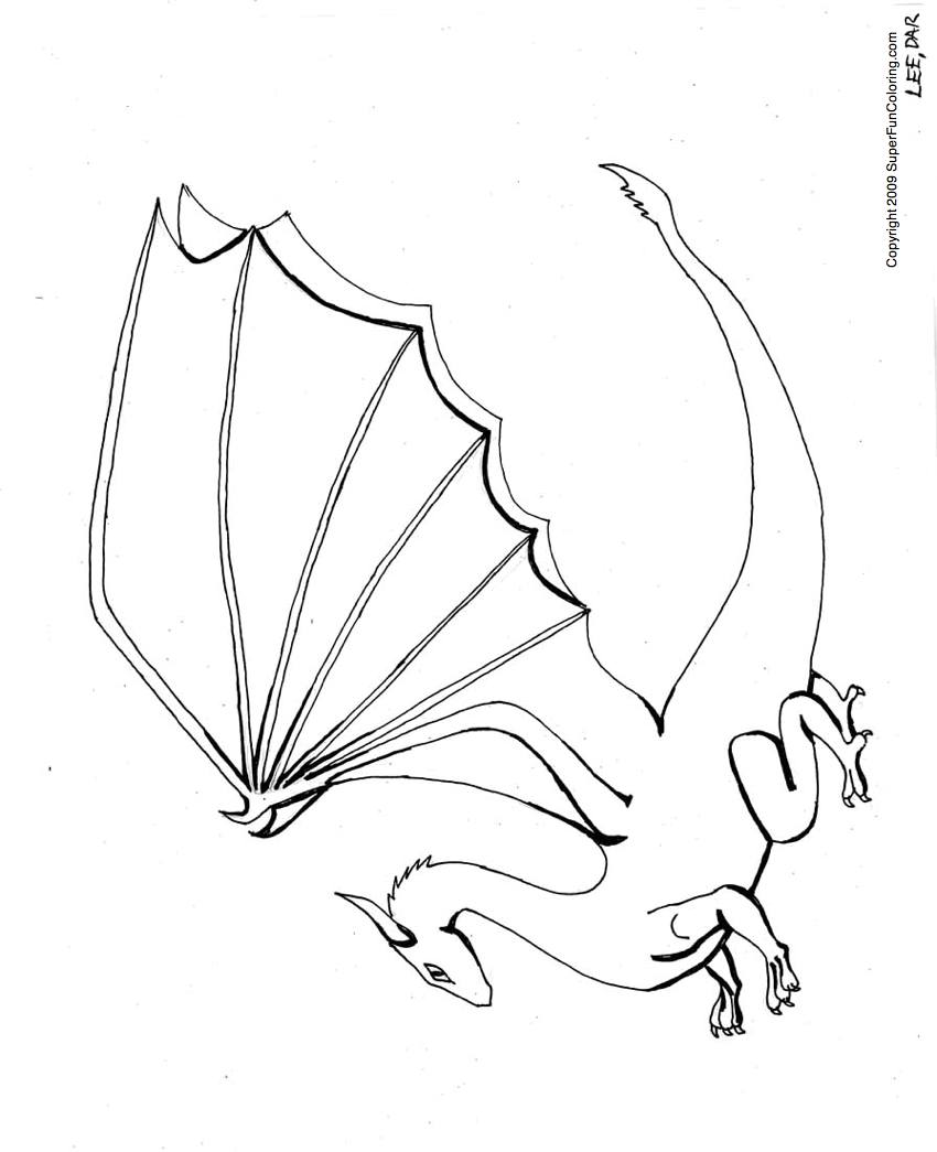 Dessin à colorier: Dragon (Animaux) #5797 - Coloriages à Imprimer Gratuits