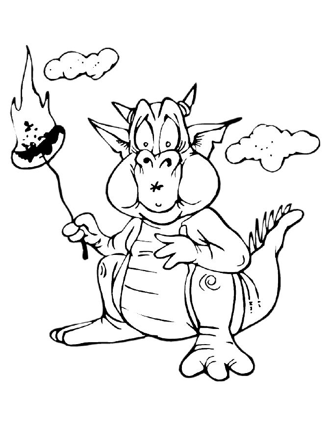 Dessin à colorier: Dragon (Animaux) #5815 - Coloriages à Imprimer Gratuits