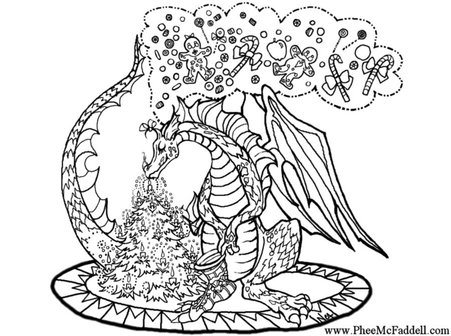 Dessin à colorier: Dragon (Animaux) #5874 - Coloriages à Imprimer Gratuits