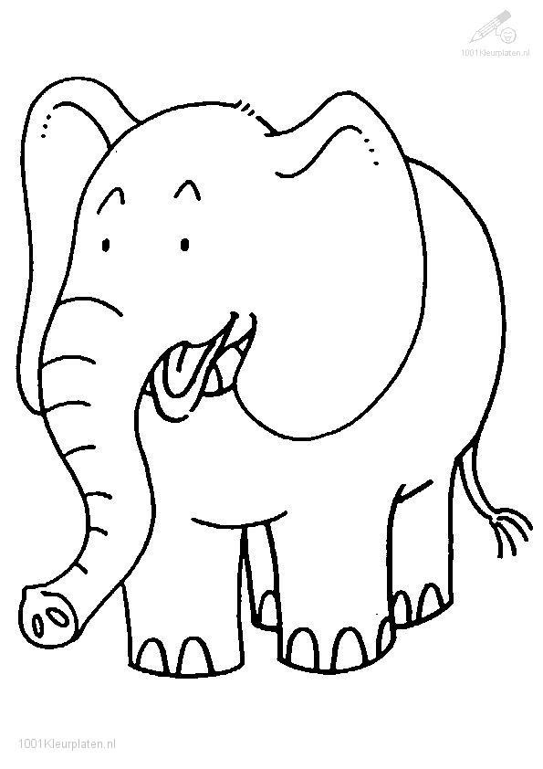 Dessin à colorier: Éléphant (Animaux) #6305 - Coloriages à Imprimer Gratuits