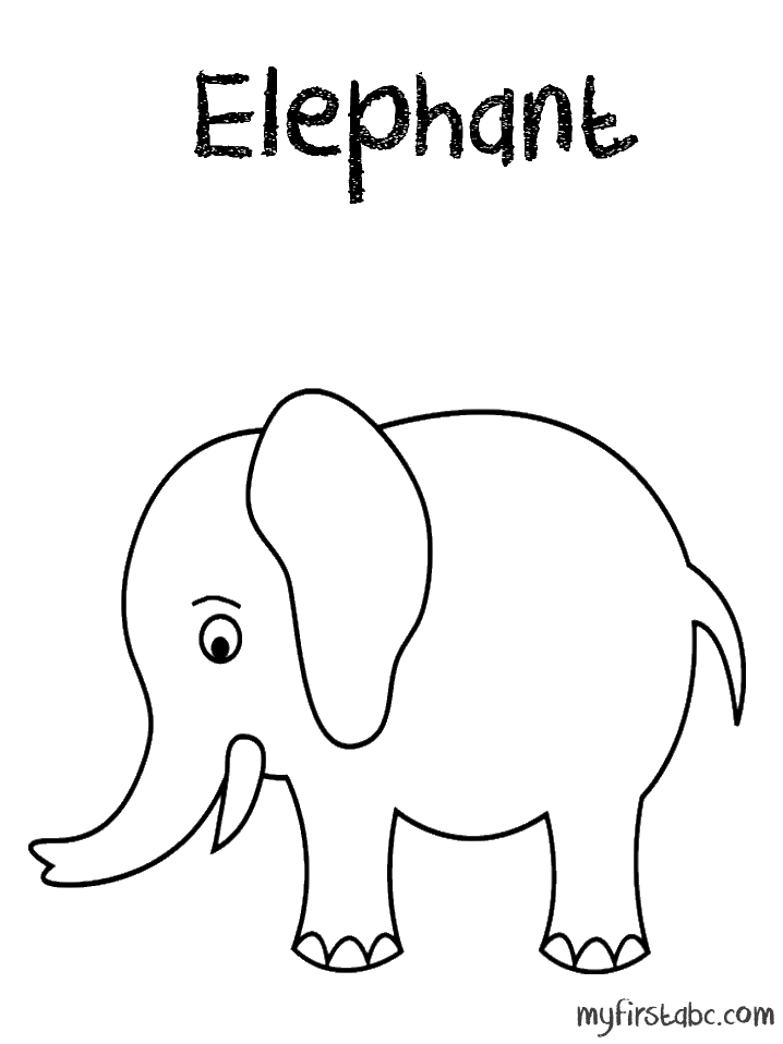 Dessin à colorier: Éléphant (Animaux) #6464 - Coloriages à Imprimer Gratuits