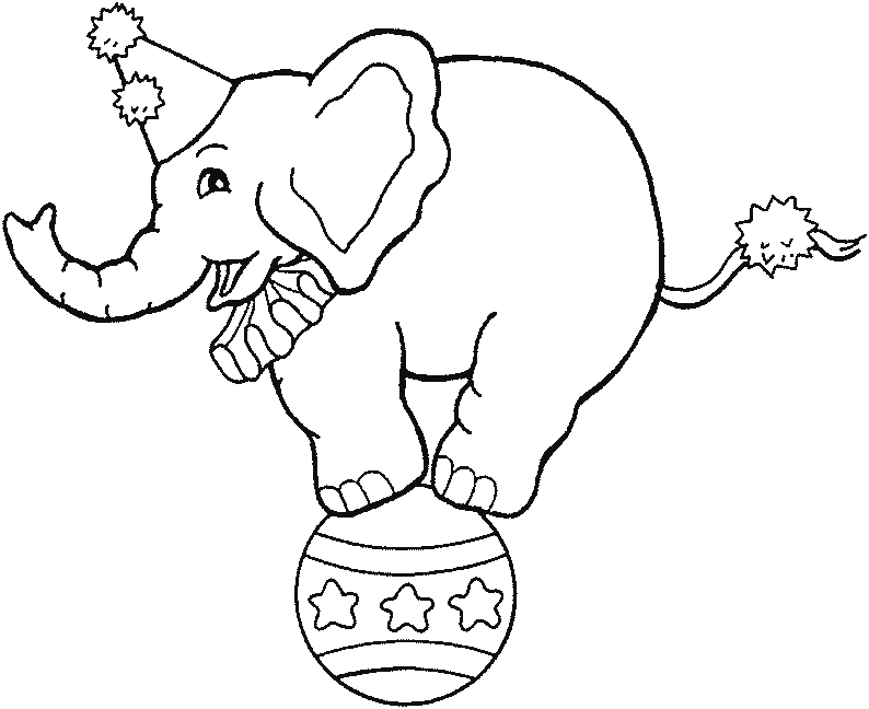 Dessin à colorier: Éléphant (Animaux) #6481 - Coloriages à Imprimer Gratuits