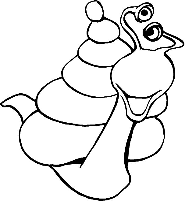 Dessin à colorier: Escargot (Animaux) #6517 - Coloriages à Imprimer Gratuits