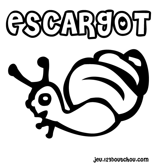 Dessin à colorier: Escargot (Animaux) #6591 - Coloriages à Imprimer Gratuits