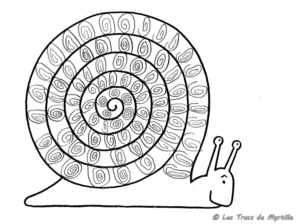 Dessin à colorier: Escargot (Animaux) #6594 - Coloriages à Imprimer Gratuits