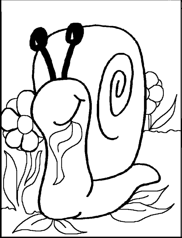 Dessin à colorier: Escargot (Animaux) #6615 - Coloriages à Imprimer Gratuits
