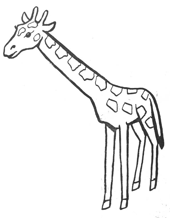 Dessin à colorier: Girafe (Animaux) #7230 - Coloriages à Imprimer Gratuits