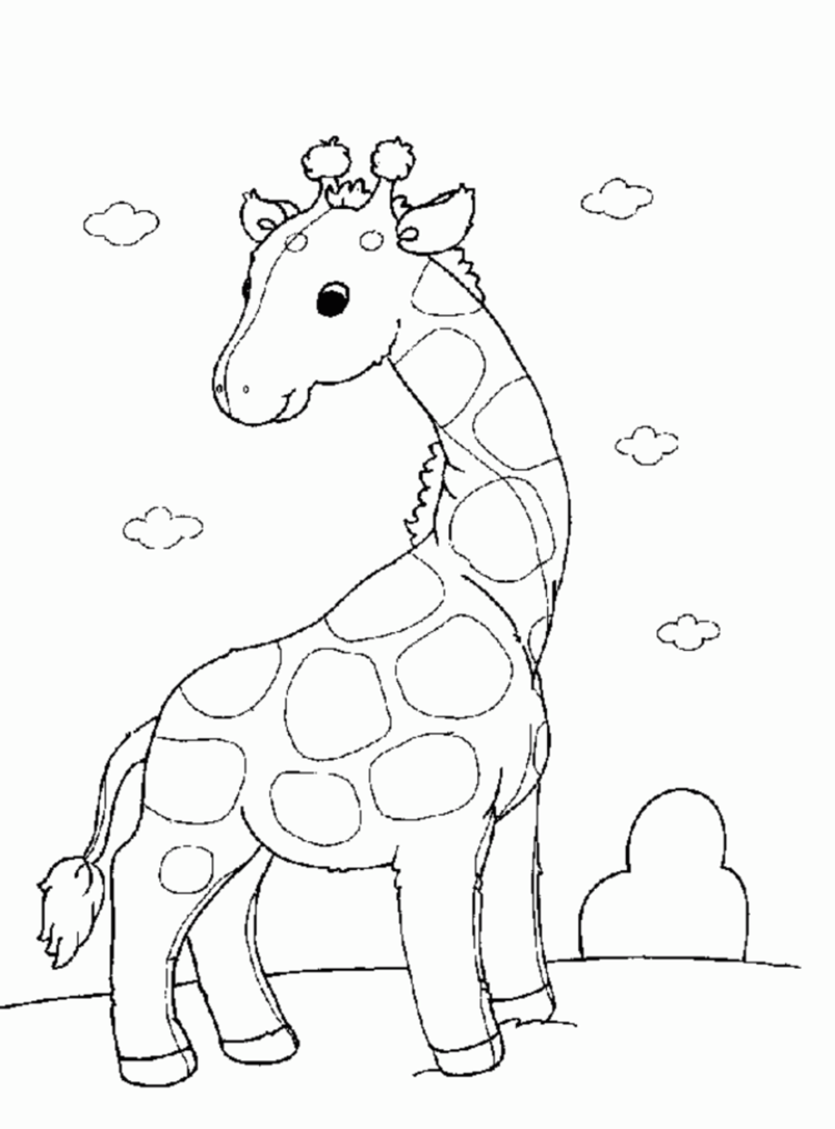 Dessin à colorier: Girafe (Animaux) #7253 - Coloriages à Imprimer Gratuits