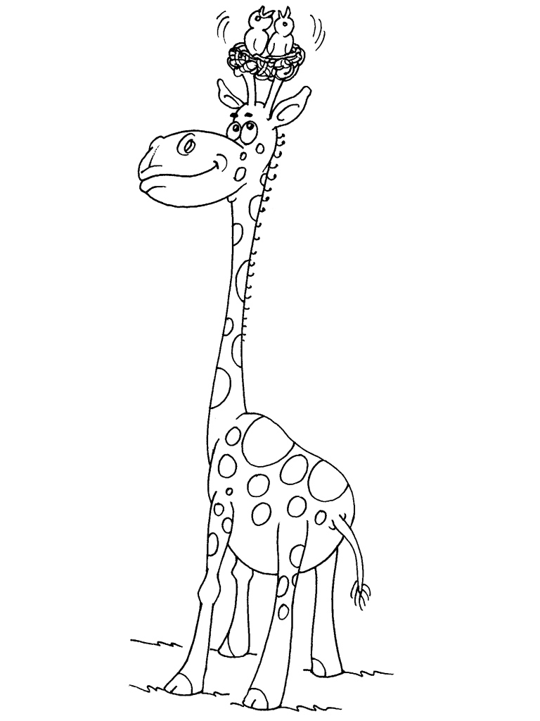 Dessin à colorier: Girafe (Animaux) #7284 - Coloriages à Imprimer Gratuits