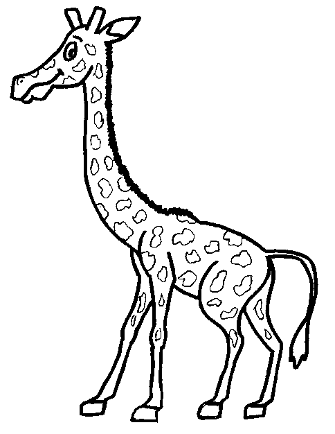 Dessin à colorier: Girafe (Animaux) #7294 - Coloriages à Imprimer Gratuits