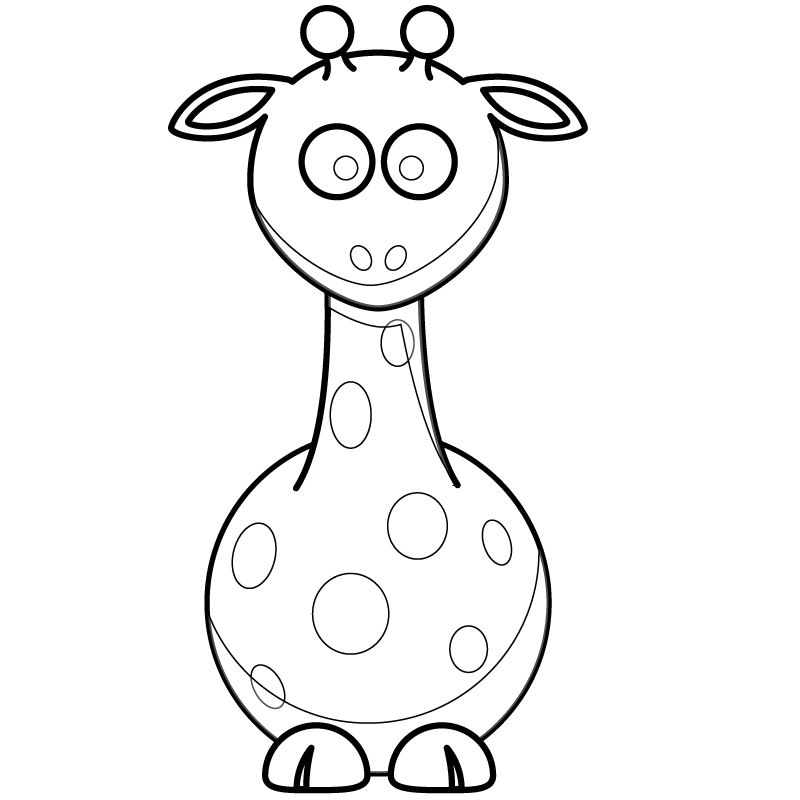 Dessin à colorier: Girafe (Animaux) #7306 - Coloriages à Imprimer Gratuits