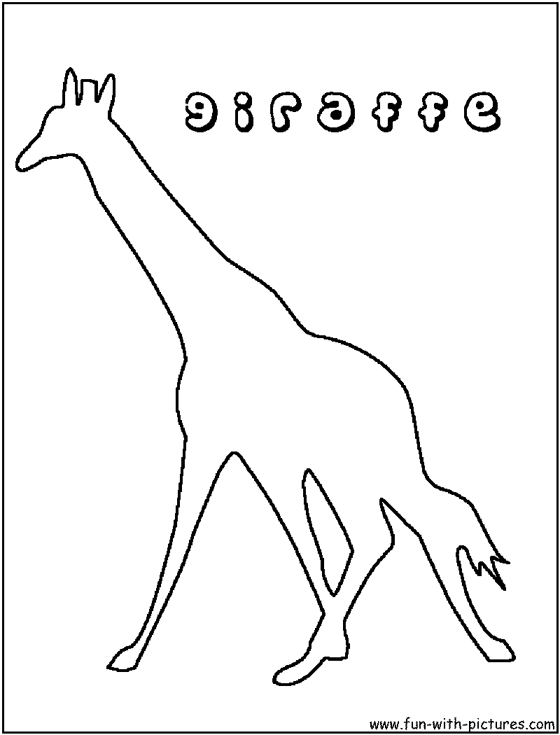 Dessin à colorier: Girafe (Animaux) #7319 - Coloriages à Imprimer Gratuits