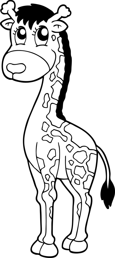 Dessin à colorier: Girafe (Animaux) #7346 - Coloriages à Imprimer Gratuits