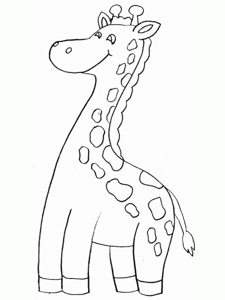 Dessin à colorier: Girafe (Animaux) #7353 - Coloriages à Imprimer Gratuits