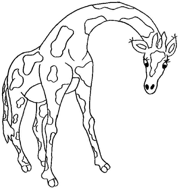 Dessin à colorier: Girafe (Animaux) #7360 - Coloriages à Imprimer Gratuits