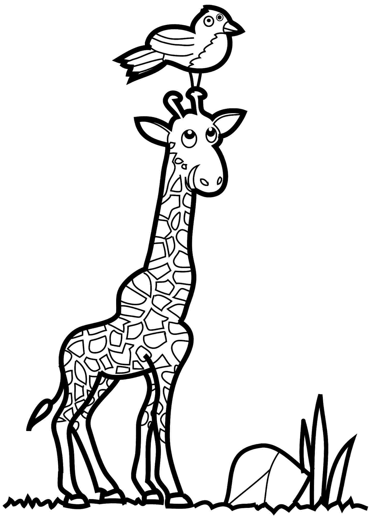 Dessin à colorier: Girafe (Animaux) #7370 - Coloriages à Imprimer Gratuits