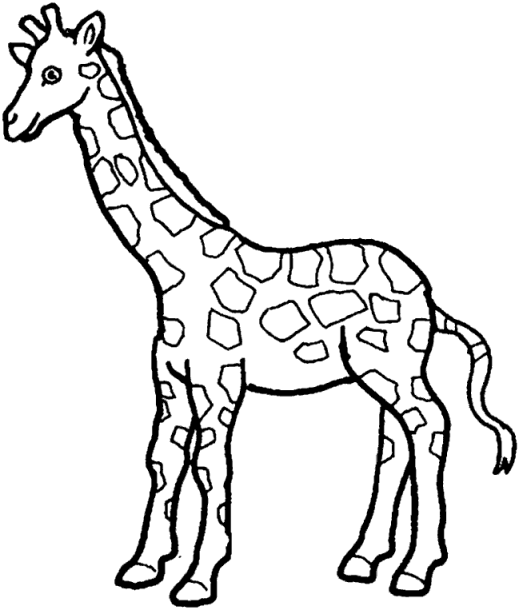 Dessin à colorier: Girafe (Animaux) #7387 - Coloriages à Imprimer Gratuits