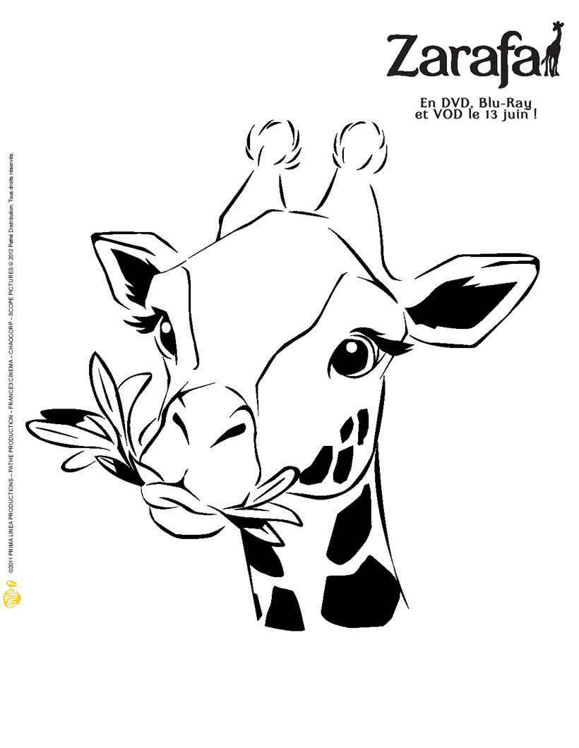 Dessin à colorier: Girafe (Animaux) #7402 - Coloriages à Imprimer Gratuits